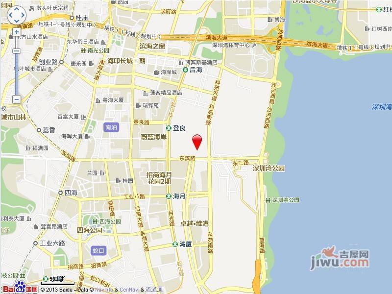 深圳灣1號位置交通圖