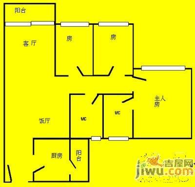 凯龙湾豪园凯龙湾豪园江门 户型图3室2厅2卫1厨