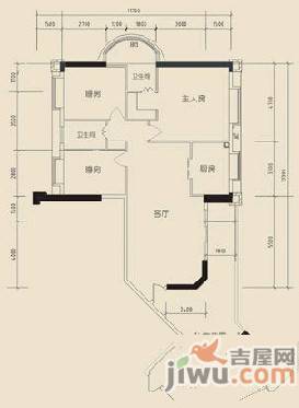 首付:五邑锦绣豪庭 0室 户型图