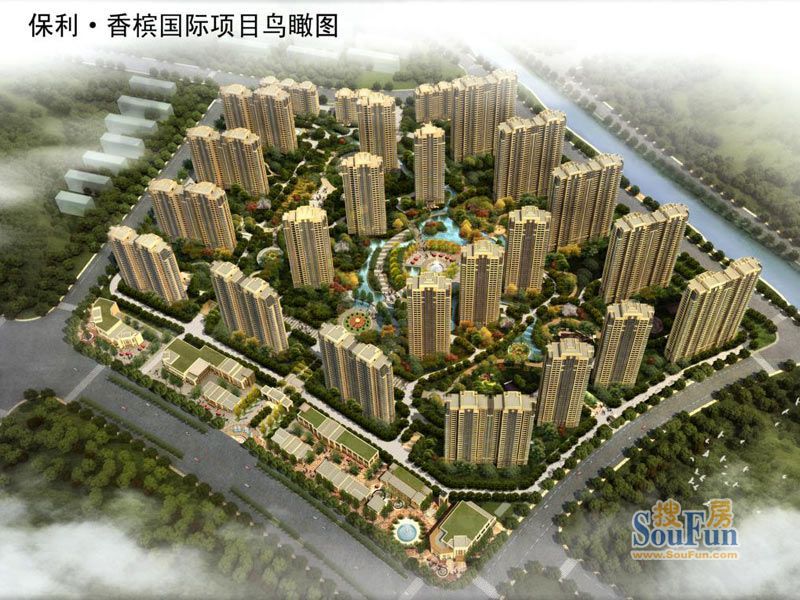 南通保利香槟国际项目鸟瞰图