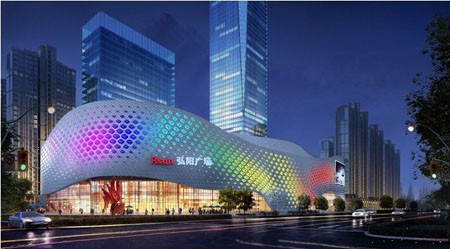 第五十期手绘的典型案例是:常州弘阳城市综合体.西方室内设计推出线稿图片