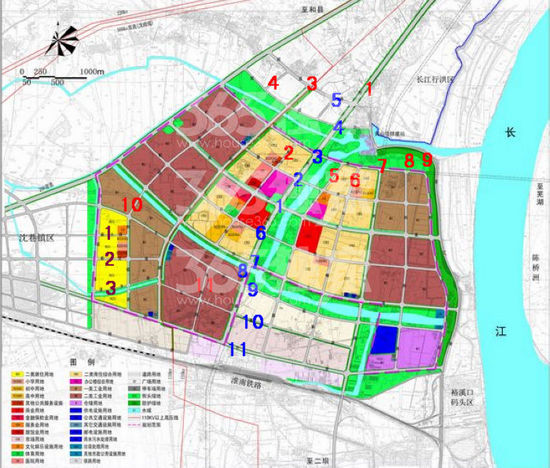 高清:江北产业集中区沈巷起步区交通路网导航图集 图为芜湖市鸠江区