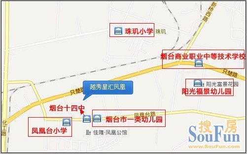 烟台*房价涨至1万2 市区高含金*走起  越秀星汇凤凰,位于芝罘区只楚路