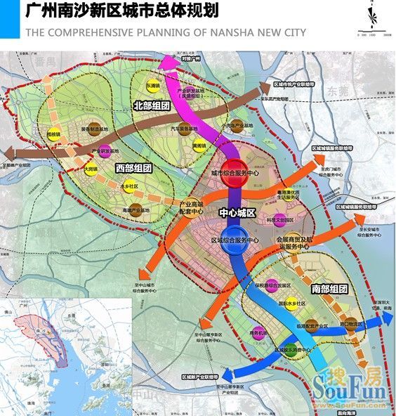 广州南沙区人口分布_广州南沙区高清地图