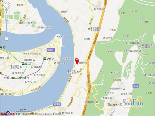 武夷滨江背靠规划中的阳家岗森林公园,面向长江直观渝中半岛,远眺两江图片