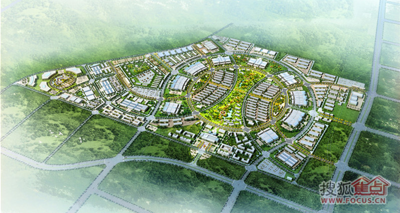 兰州新区综合市场项目鸟瞰图