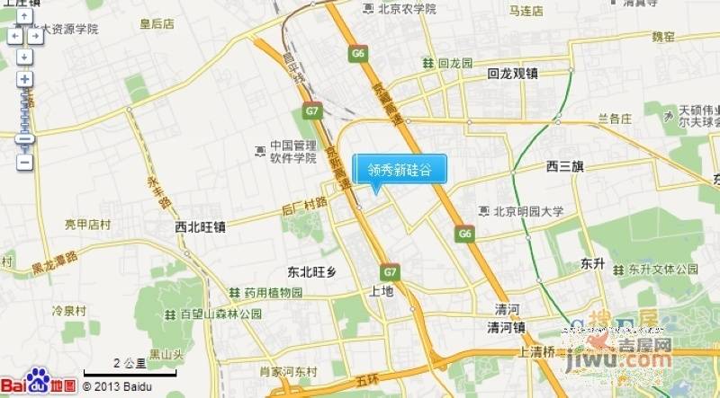 领秀新硅谷位置交通图2