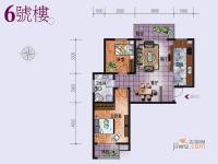 亚龙湾西山渡2室2厅1卫70㎡户型图