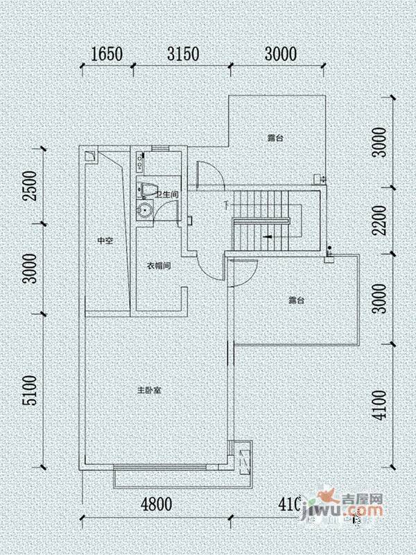 中惠松湖城4室2厅3卫180㎡户型图