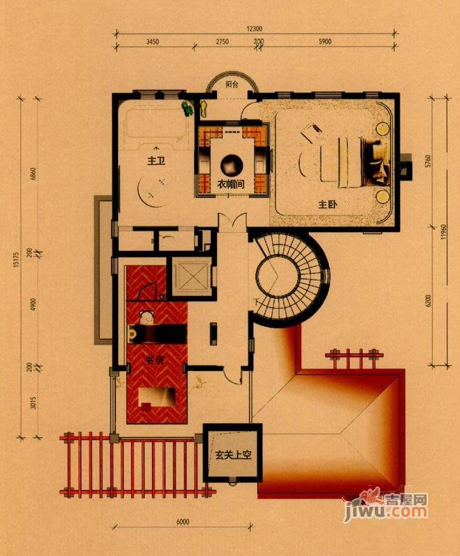 中信御园5室2厅6卫771.1㎡户型图