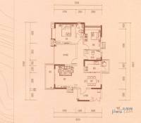 新世纪领居三期3室2厅2卫104㎡户型图
