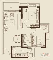 海伦堡爱Me城市2室2厅1卫72.9㎡户型图