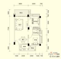 宏新蜜糖小城2室2厅1卫76㎡户型图