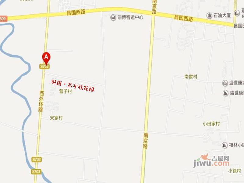 绿茵名宇桂花园位置交通图
