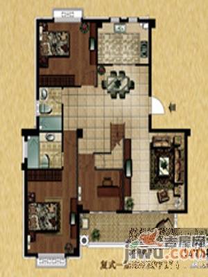 青州中央华府3室2厅1卫户型图