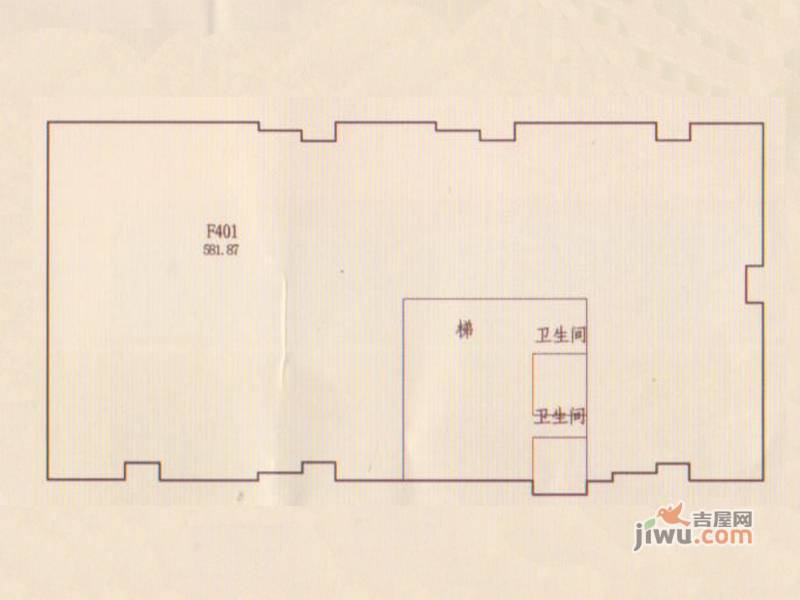 滨海欣泰商业街1室0厅2卫581.9㎡户型图