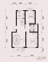 滨海弘润金茂府2室2厅1卫85㎡户型图