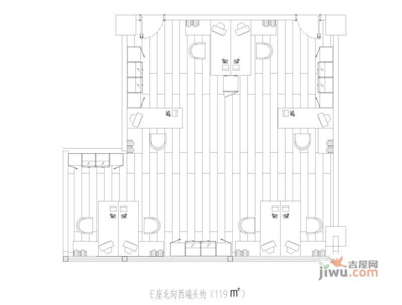 青建一品普通住宅119㎡户型图