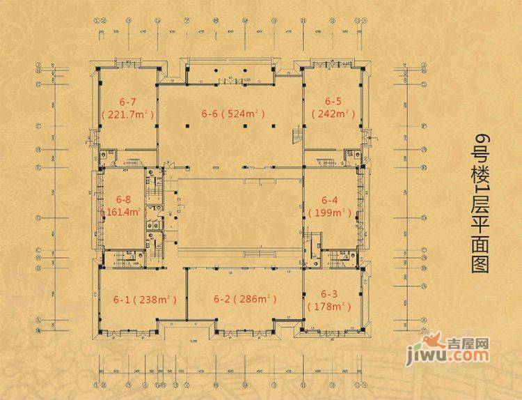 龙堤普通住宅125.6㎡户型图