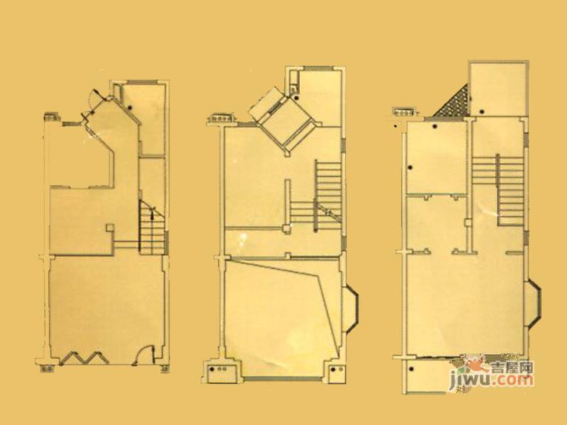 雅仕轩六期别墅3室2厅2卫140㎡户型图