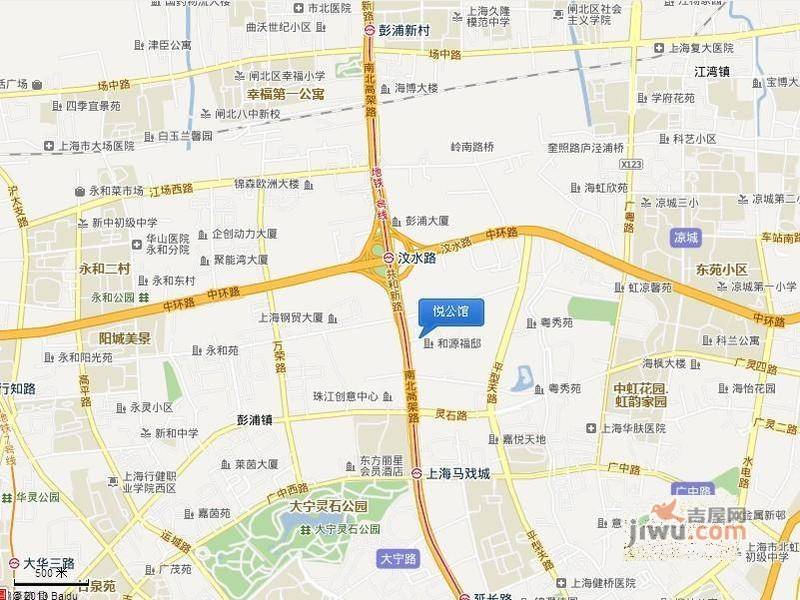 悦公馆位置交通图图片