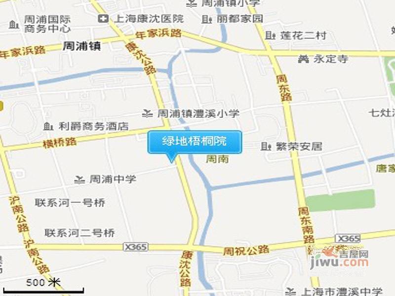 绿地梧桐院位置交通图图片