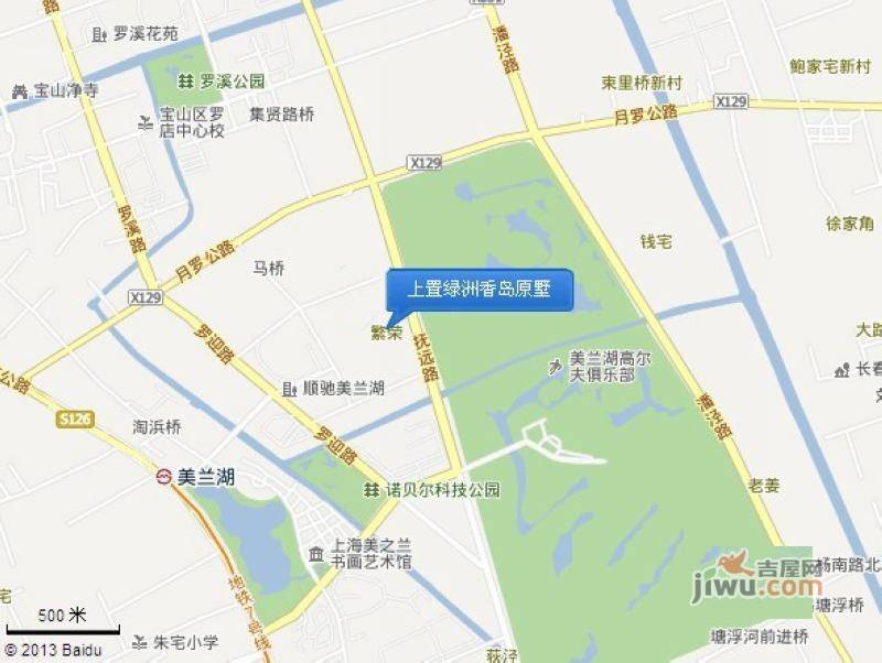 上置绿洲香岛原墅位置交通图2