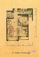 怡水花园三期2室2厅1卫户型图