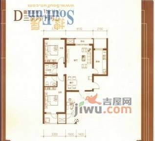 爱上城3室2厅2卫户型图