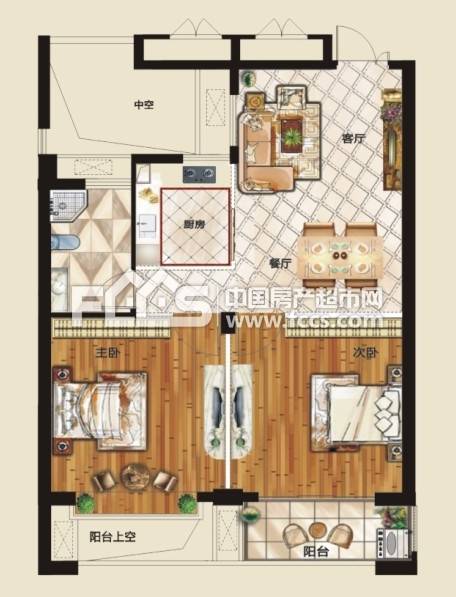 巨匠金鼎苑小区2室2厅1卫77.9㎡户型图