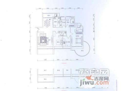 岸芷汀兰4室2厅3卫168㎡户型图