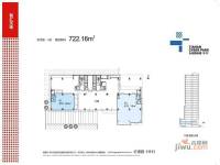 天安龙岗数码新城二期普通住宅722.2㎡户型图