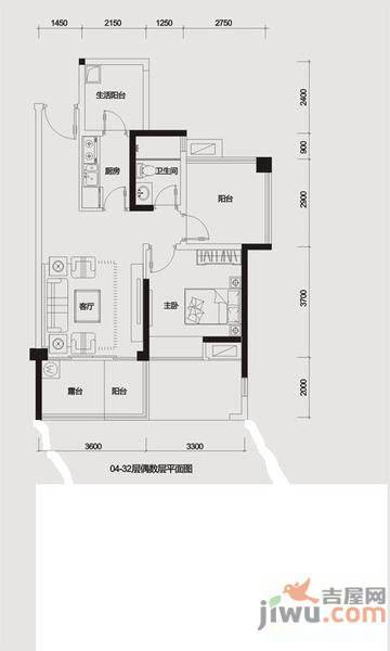 莱蒙水榭春天6室2厅5卫325㎡户型图