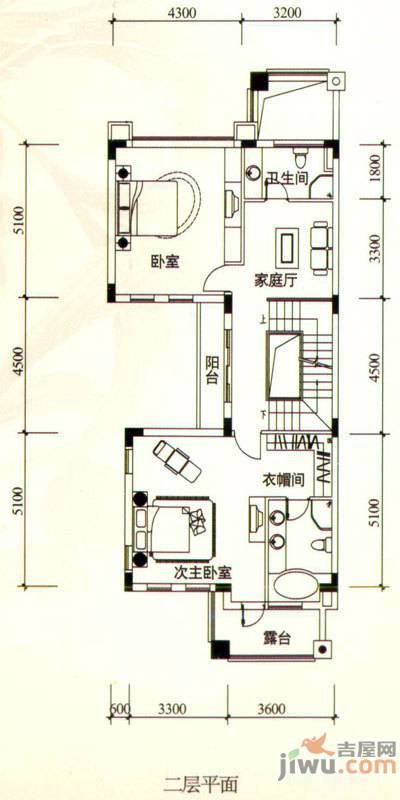 振业城四五期5室3厅3卫351㎡户型图