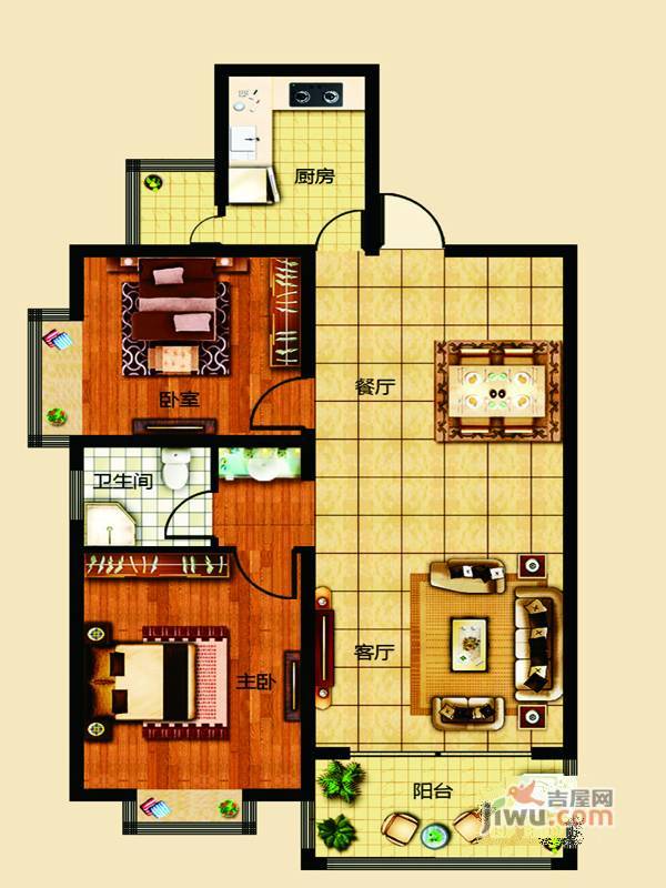 龙都海洋新世界普通住宅131.4㎡户型图