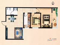泰和园2室2厅1卫86.8㎡户型图