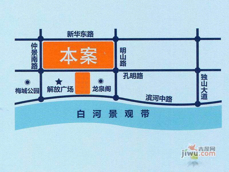 北辰正方位置交通图