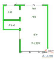 翠江锦苑1室2厅1卫户型图