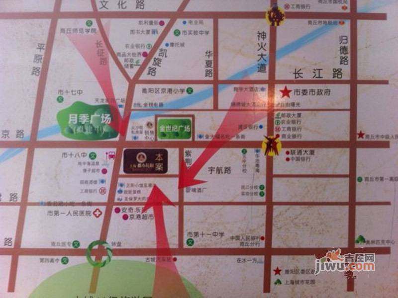 上海都市花园位置交通图