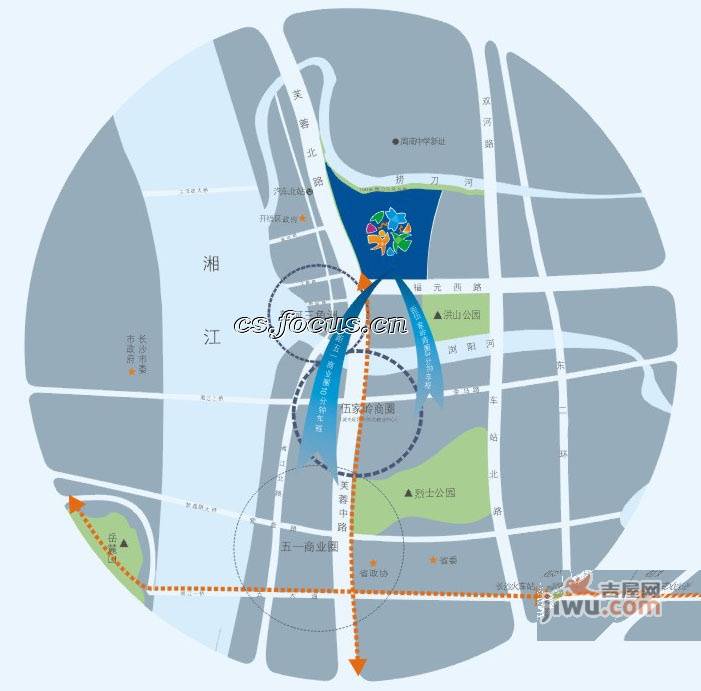 珠江花城位置交通图图片