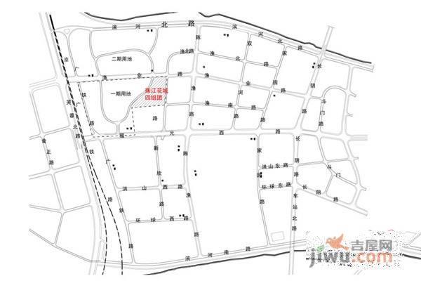 珠江花城位置交通图图片