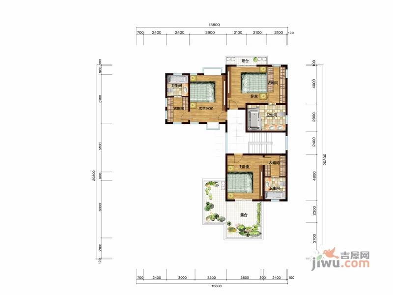 关山壹品5室3厅6卫425㎡户型图