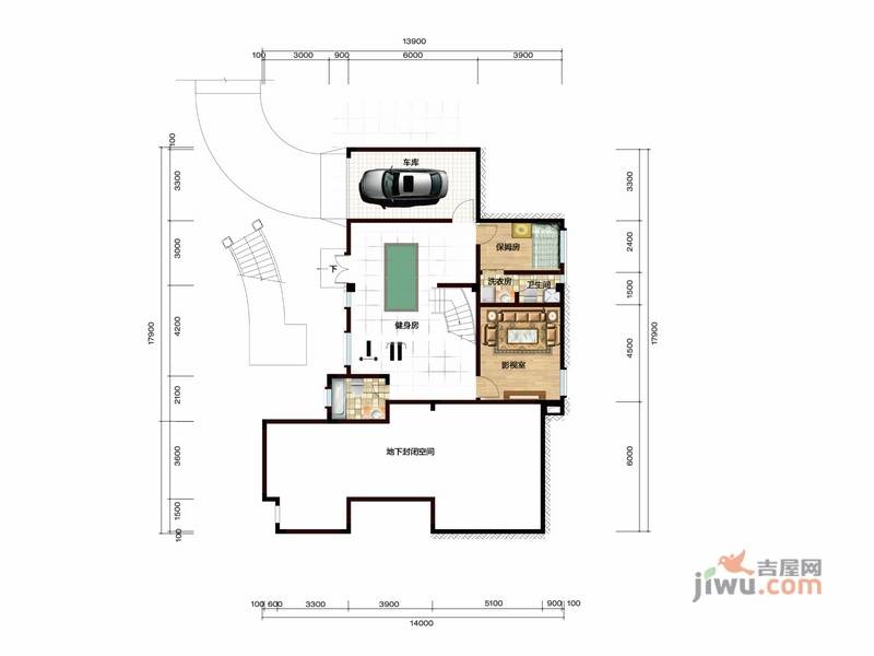 关山壹品5室2厅5卫455㎡户型图