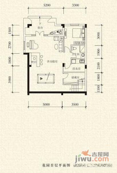 中铁水映加州6室3厅4卫341㎡户型图