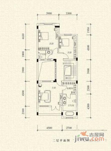 中铁水映加州5室4厅4卫282㎡户型图