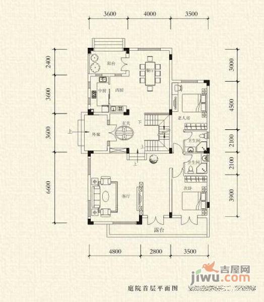 中铁水映加州7室3厅5卫388㎡户型图