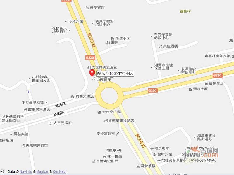 奋飞“100”住宅小区位置交通图1
