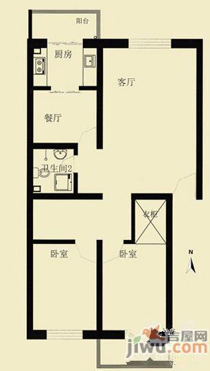 现代幸福城4室2厅2卫231.5㎡户型图