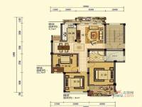 云福嘉苑3室2廳1衛88㎡戶型圖