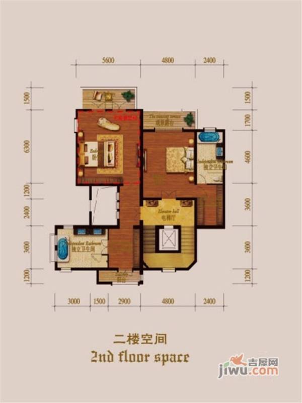 润和半岛别墅2室0厅2卫800㎡户型图